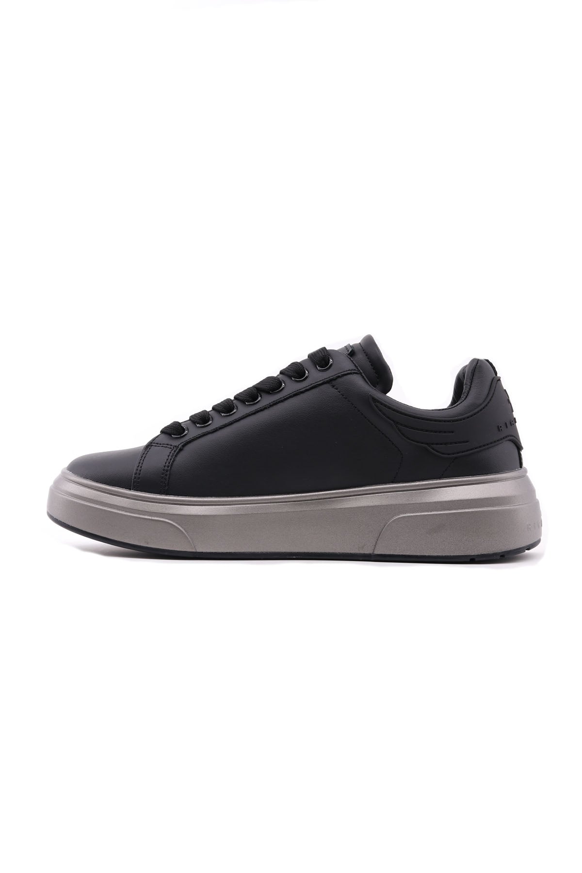 Sneakers Uomo in Pelle con Suola Platform Logata 