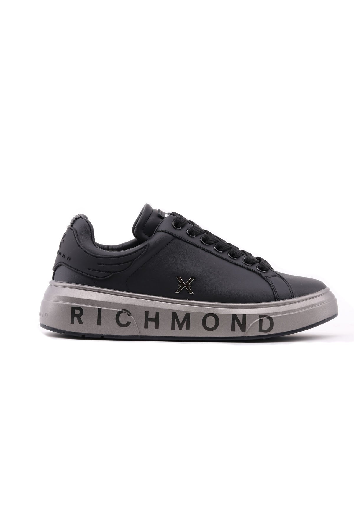 Sneakers Uomo in Pelle con Suola Platform Logata 