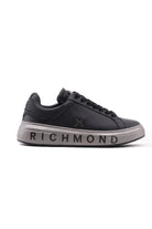 Sneakers Uomo in Pelle con Suola Platform Logata 