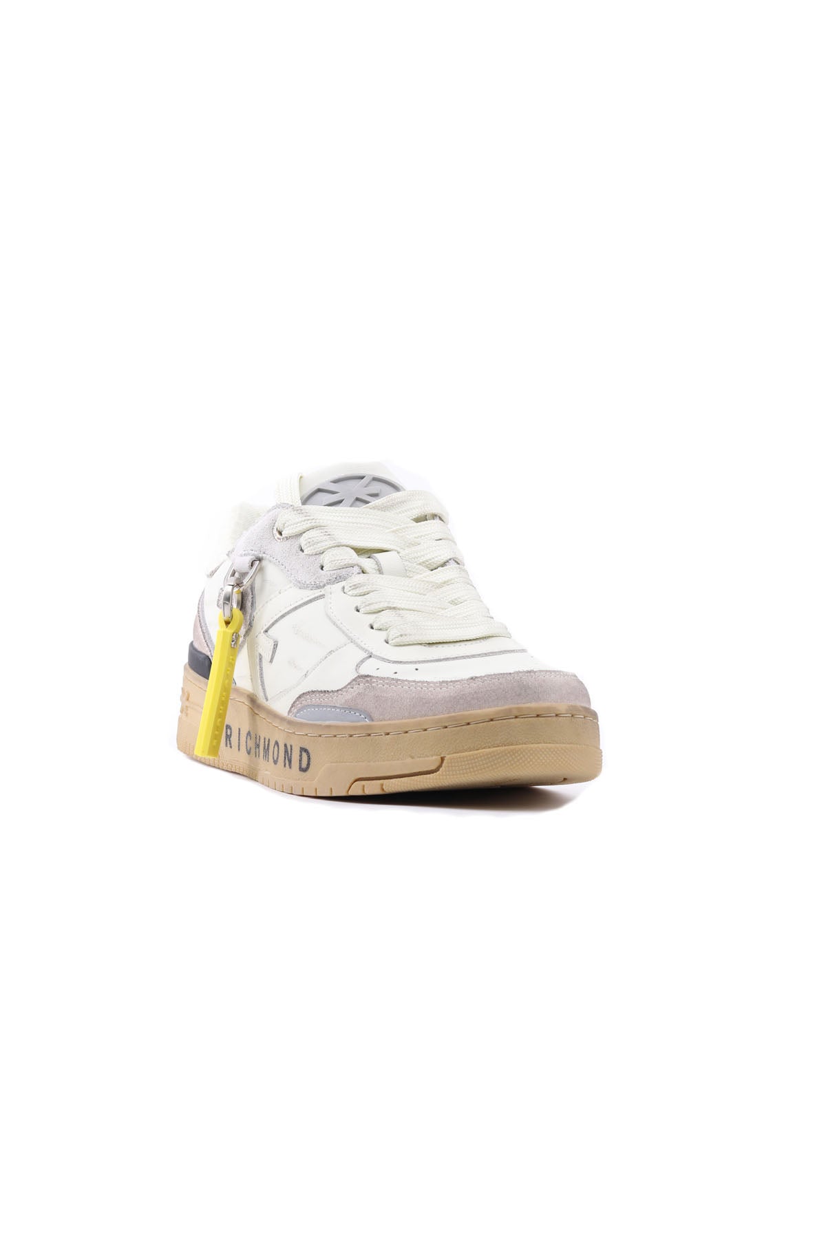 Sneakers in Pelle e Suede con Suola Platform Logata 