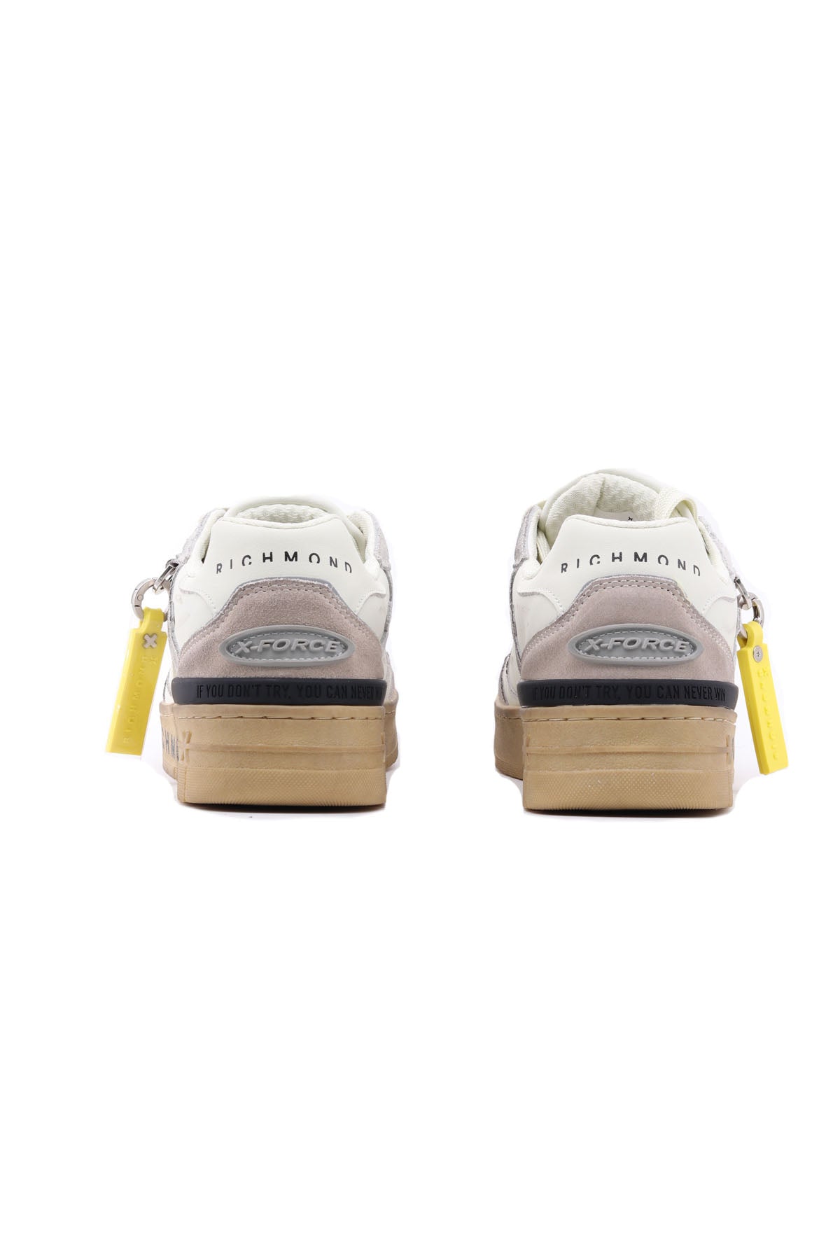 Sneakers in Pelle e Suede con Suola Platform Logata 