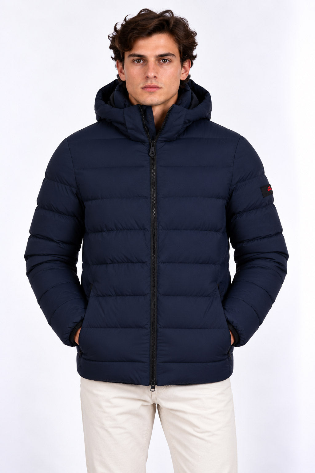 Piumino uomo in nylon superleggero con cappuccio Boggs 