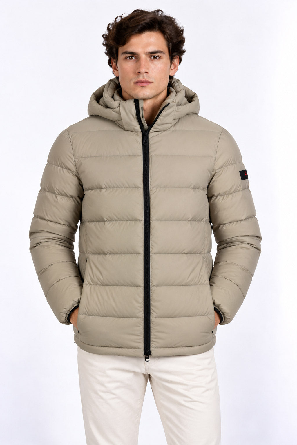 Piumino uomo in nylon superleggero con cappuccio Boggs 