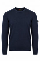 Maglia girocollo uomo in lana e cotone Exmoor 