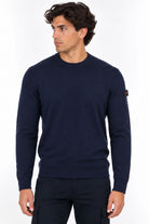 Maglia girocollo uomo in lana e cotone Exmoor 