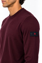 Maglia girocollo uomo in lana e cotone Exmoor 
