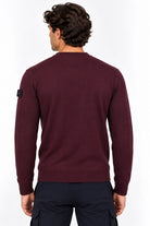 Maglia girocollo uomo in lana e cotone Exmoor 