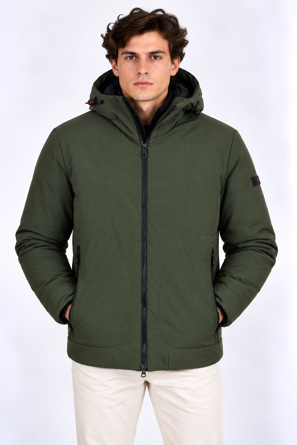 Giubbotto corto in neoprene con cappuccio Loge 