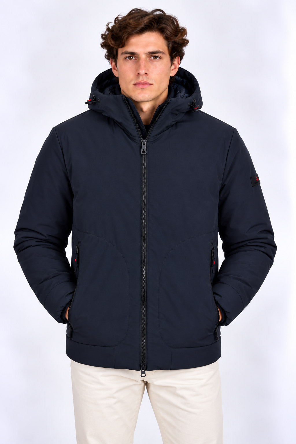 Giubbotto corto in neoprene con cappuccio Loge 