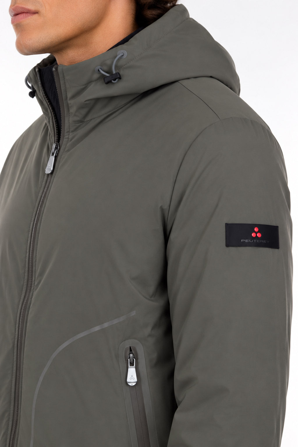 Giubbotto uomo con cappuccio in tessuto bi-stretch Senna 