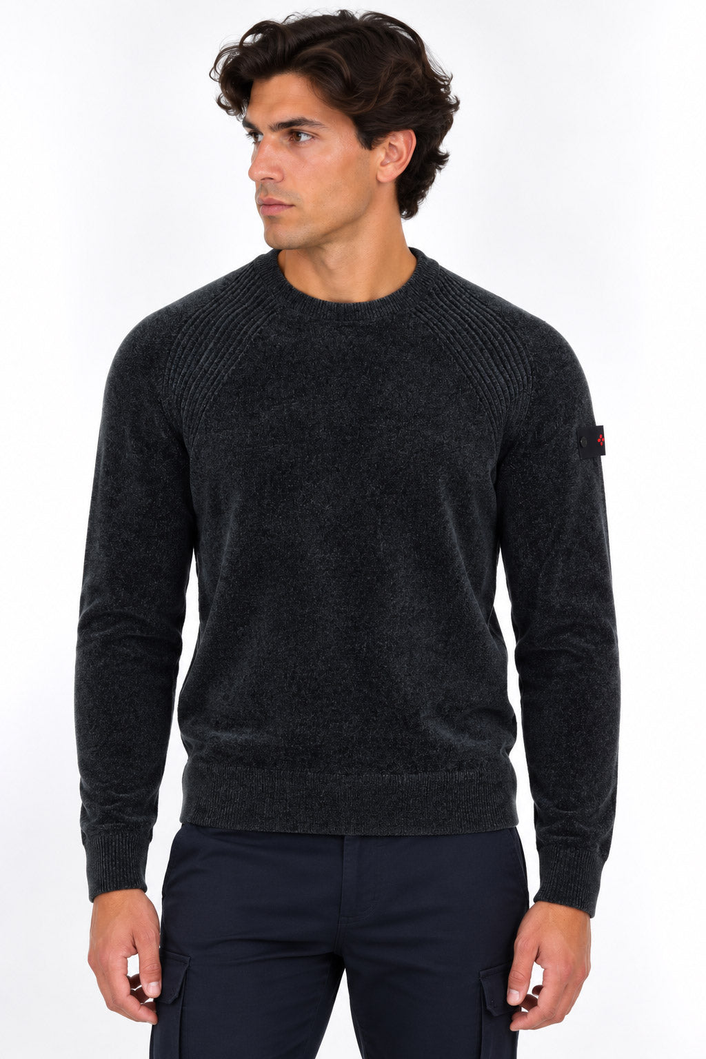 Maglia girocollo uomo in ciniglia Siron 