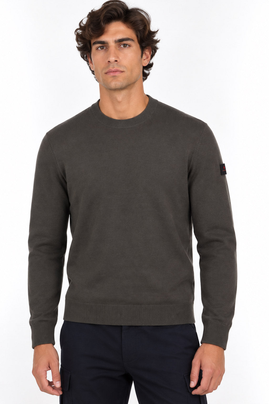 Maglia uomo girocollo in lana leggera  finezza 16 Thera 