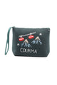 Pochette in Feltro con Ricami Courma