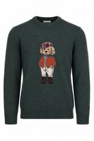 Maglia girocollo in lana con intarsio toy boy heron 
