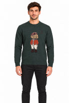 Maglia girocollo in lana con intarsio toy boy heron 