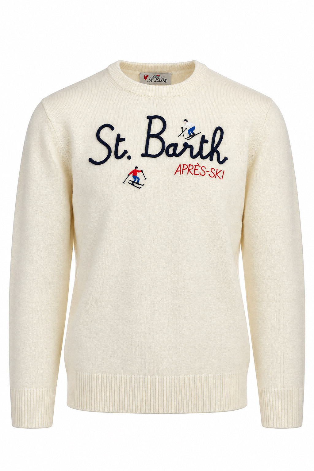 Maglia in lana ricami a rilievo st barth heron 