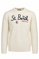 Maglia in lana ricami a rilievo st barth heron 