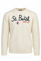 Maglia in lana ricami a rilievo st barth heron