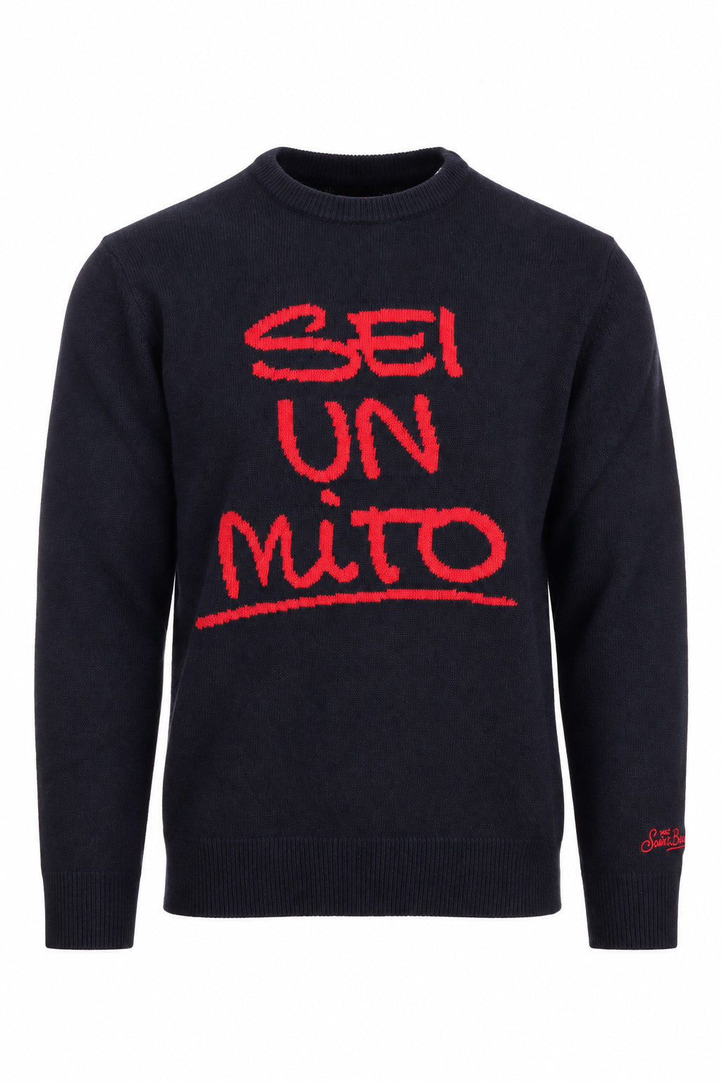 Maglia girocollo in lana sei un mito 