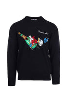 Maglia girocollo in lana leggera stasera volo 