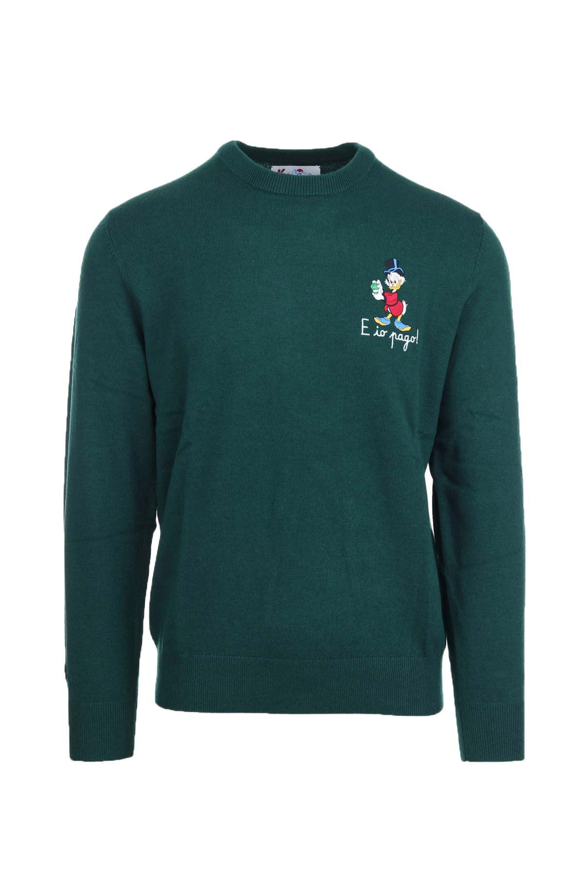 Maglia in lana con ricamo zio paperone heron light 