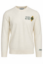 Maglia girocollo in lana con ricamo heron light 
