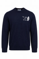 Maglia in lana con ricamo heron leggera 