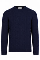 Maglia in lana lavorazione a trecce 