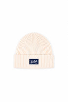 Cappellino Unisex in lana a Coste con Risvolto e Patch Logo 