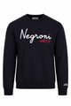 Felpa girocollo con scritte a rilievo Negroni Habitue