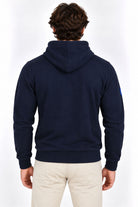 Felpa Uomo Cardigan Zip Cappuccio e Dettagli Fluo 