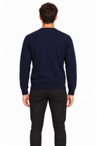 Maglia girocollo in lana e cotone 