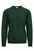 Maglia girocollo in lana e cotone 