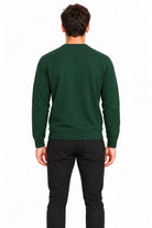 Maglia girocollo in lana e cotone 