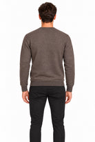 Maglia girocollo in lana e cotone 