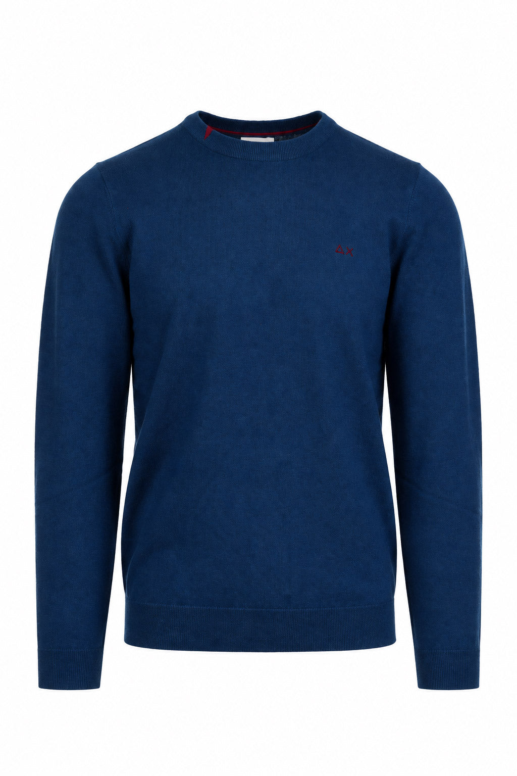 Maglia girocollo in lana e cotone 