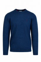 Maglia girocollo in lana e cotone 