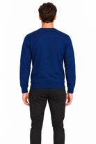 Maglia girocollo in lana e cotone 