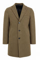 Cappotto monopetto 3/4 in lana