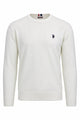 Maglia girocollo in lana con logo