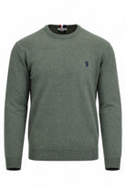 Maglia girocollo in lana con logo 