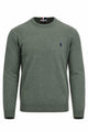 Maglia girocollo in lana con logo