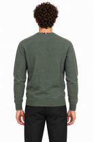 Maglia girocollo in lana con logo 