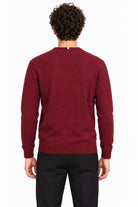 Maglia girocollo in lana con logo 