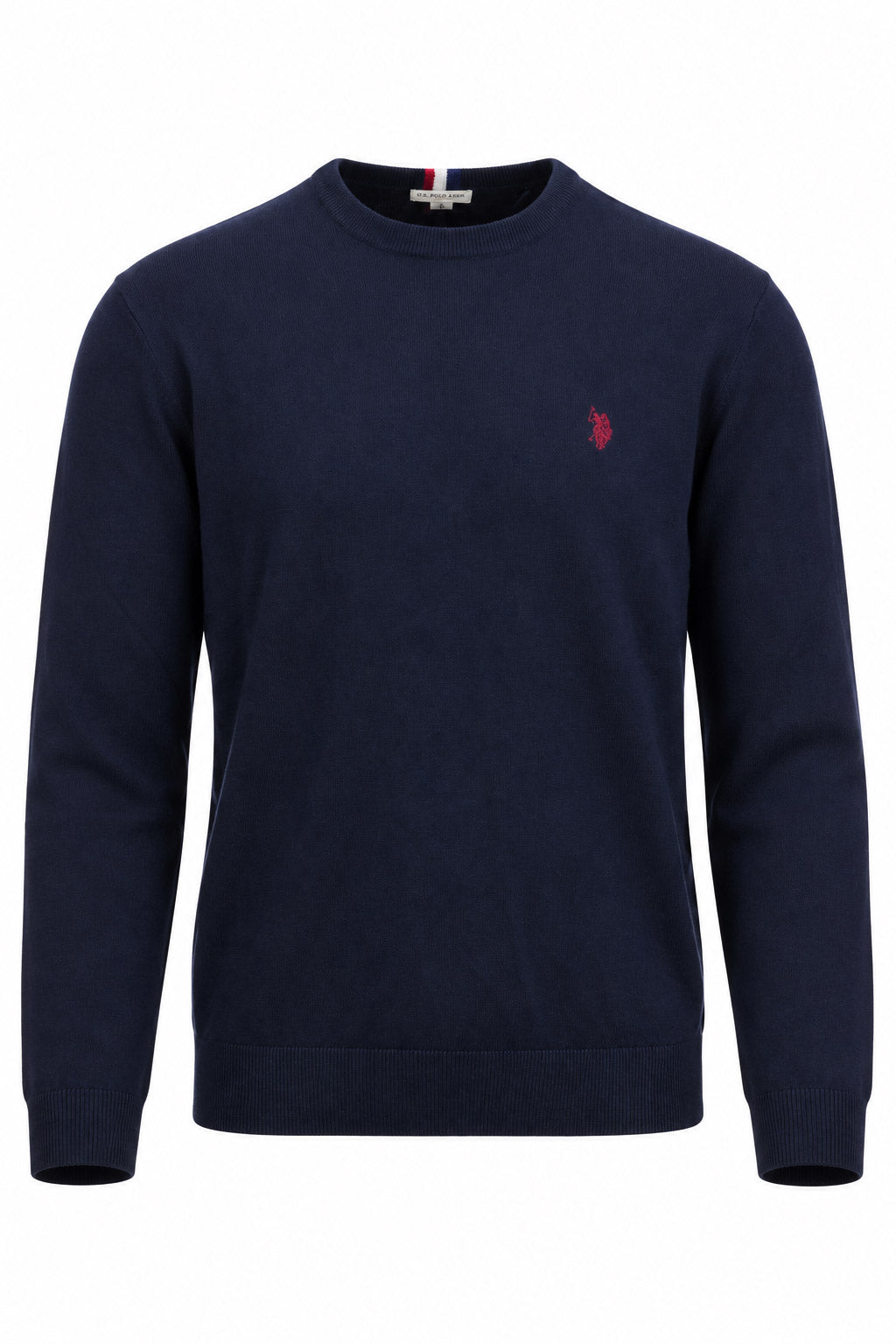 Maglia girocollo in lana con logo 