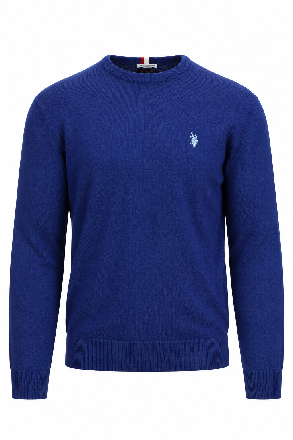 Maglia girocollo in lana con logo 