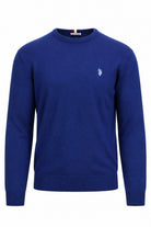 Maglia girocollo in lana con logo 