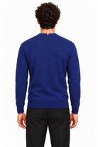 Maglia girocollo in lana con logo 