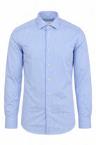 Camicia uomo in cotone bastoncino a righe 