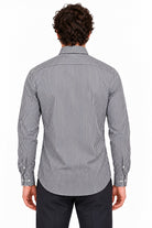 Camicia uomo in cotone bastoncino a righe 